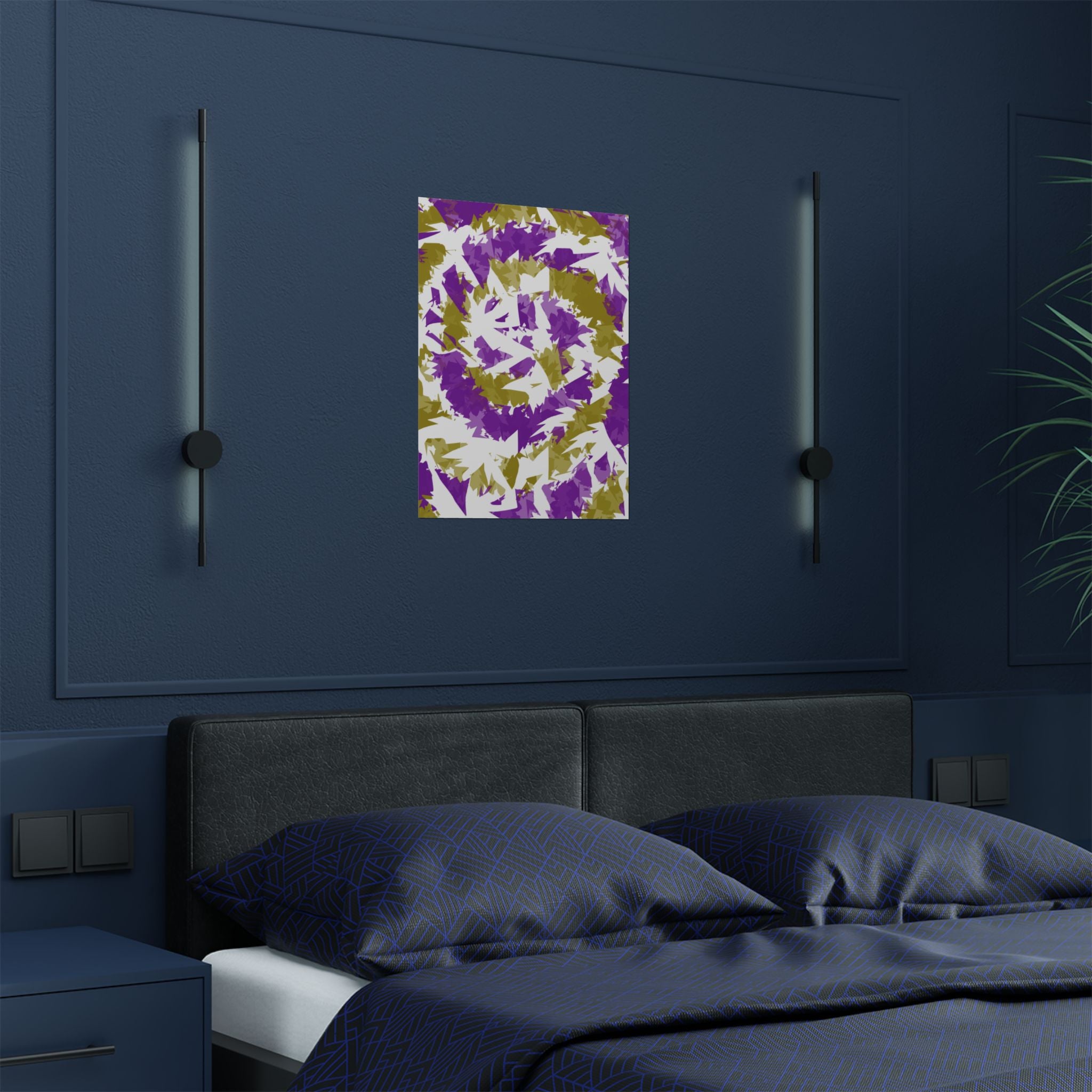 Yellow Purple Spiral (Poster)