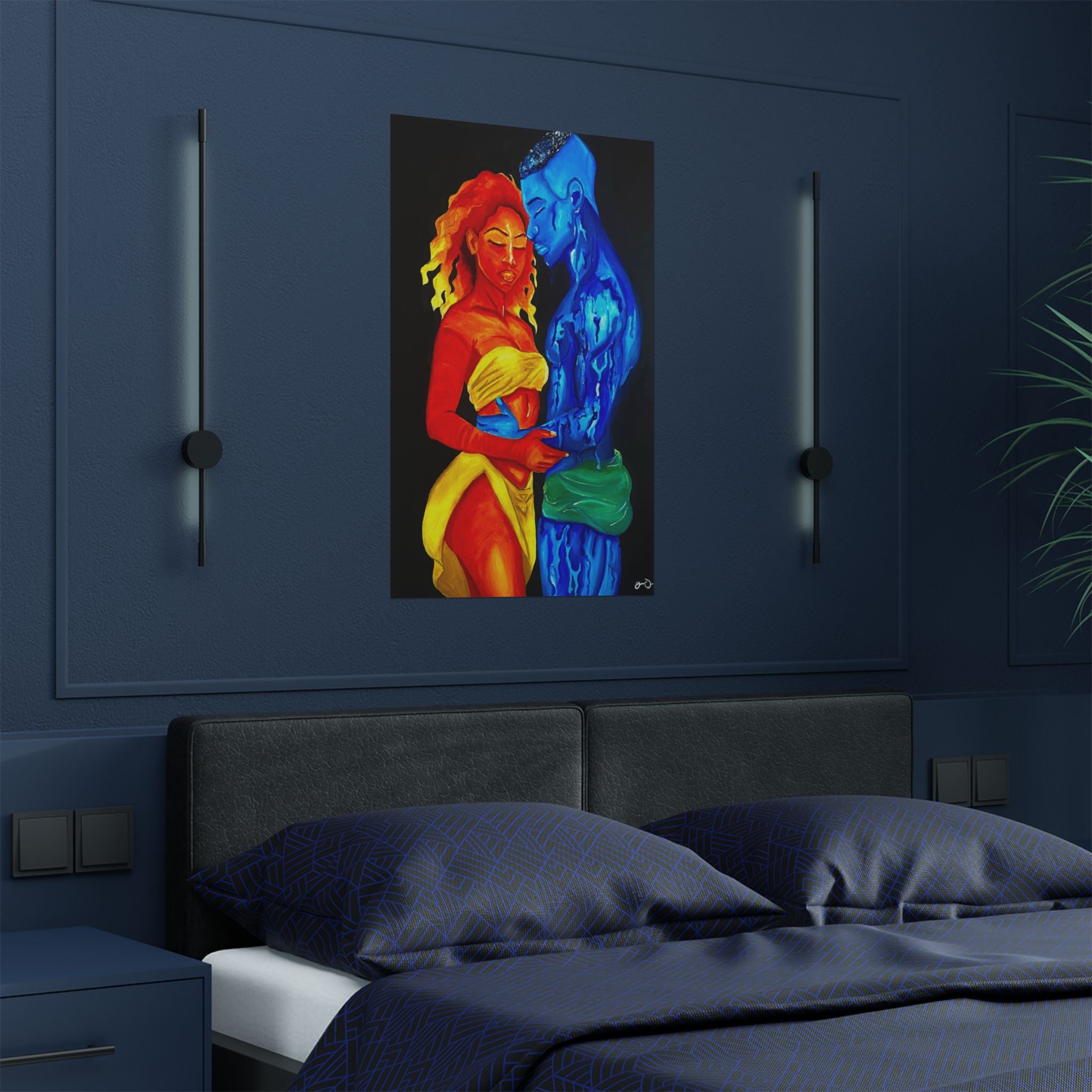 A Love Worth Evaporating For Poster (Black Background)