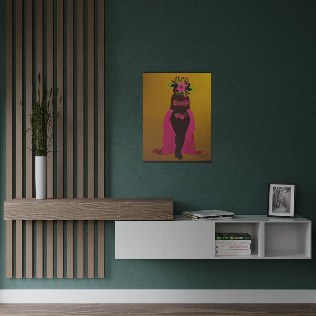 Woman and Her Garden Poster