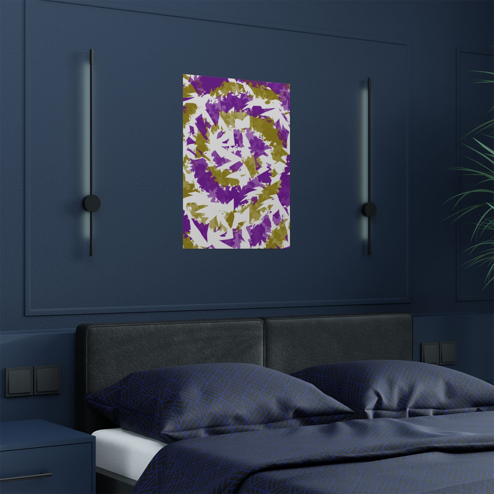 Yellow Purple Spiral (Poster)