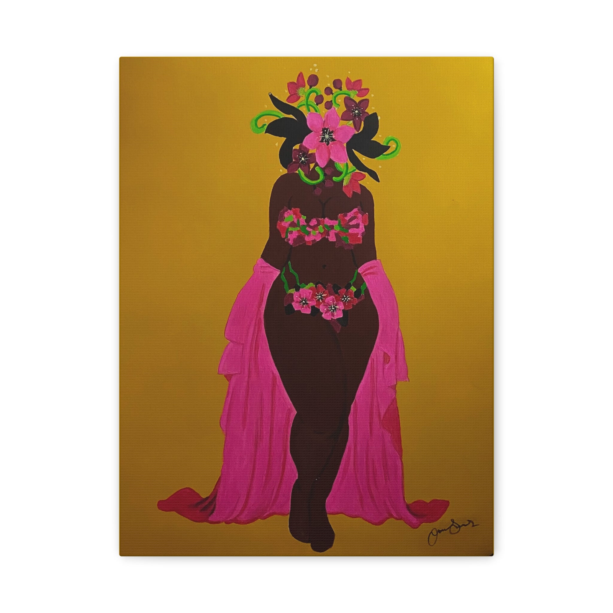 Woman and Her Garden (Painted)