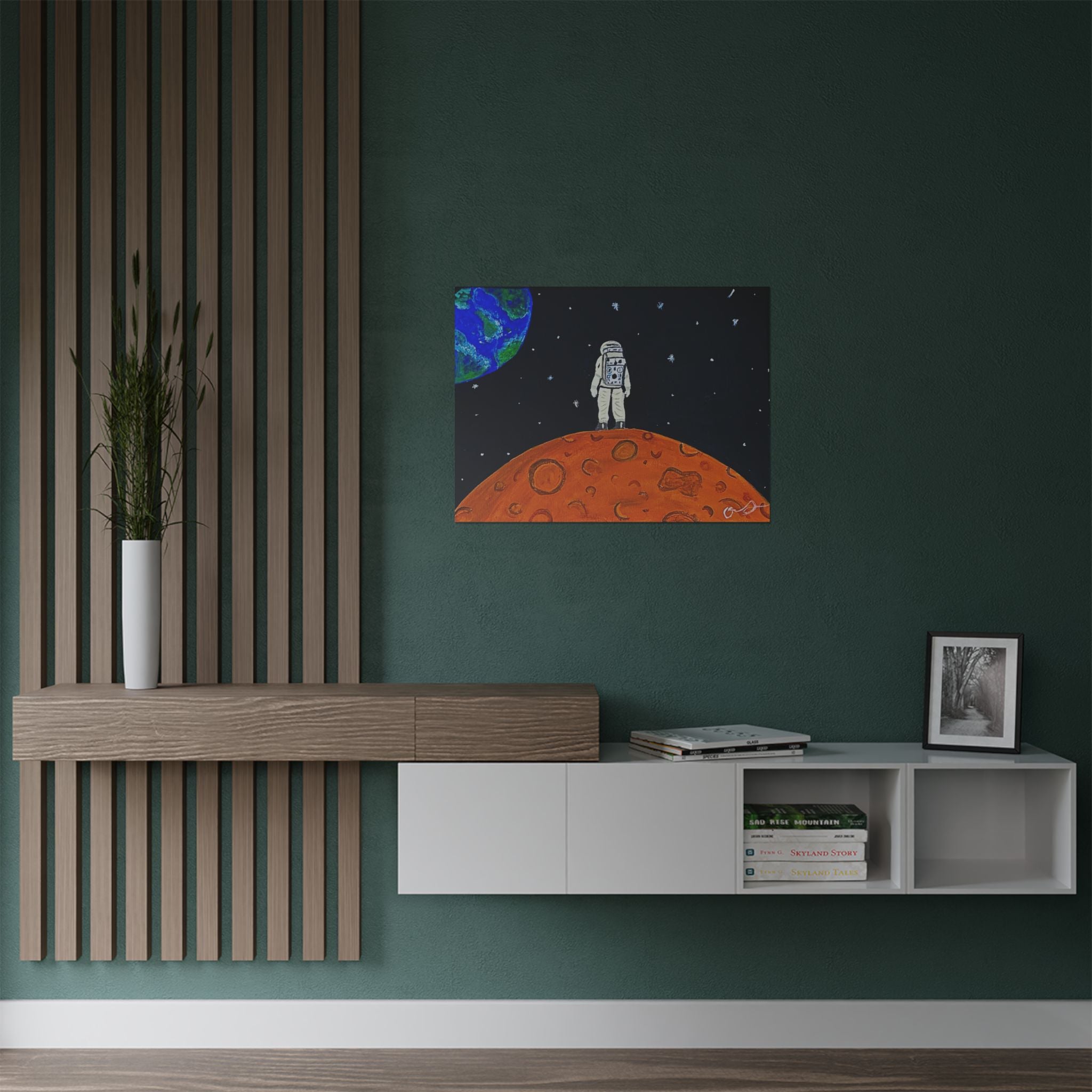 Man on the Orange Moon Poster