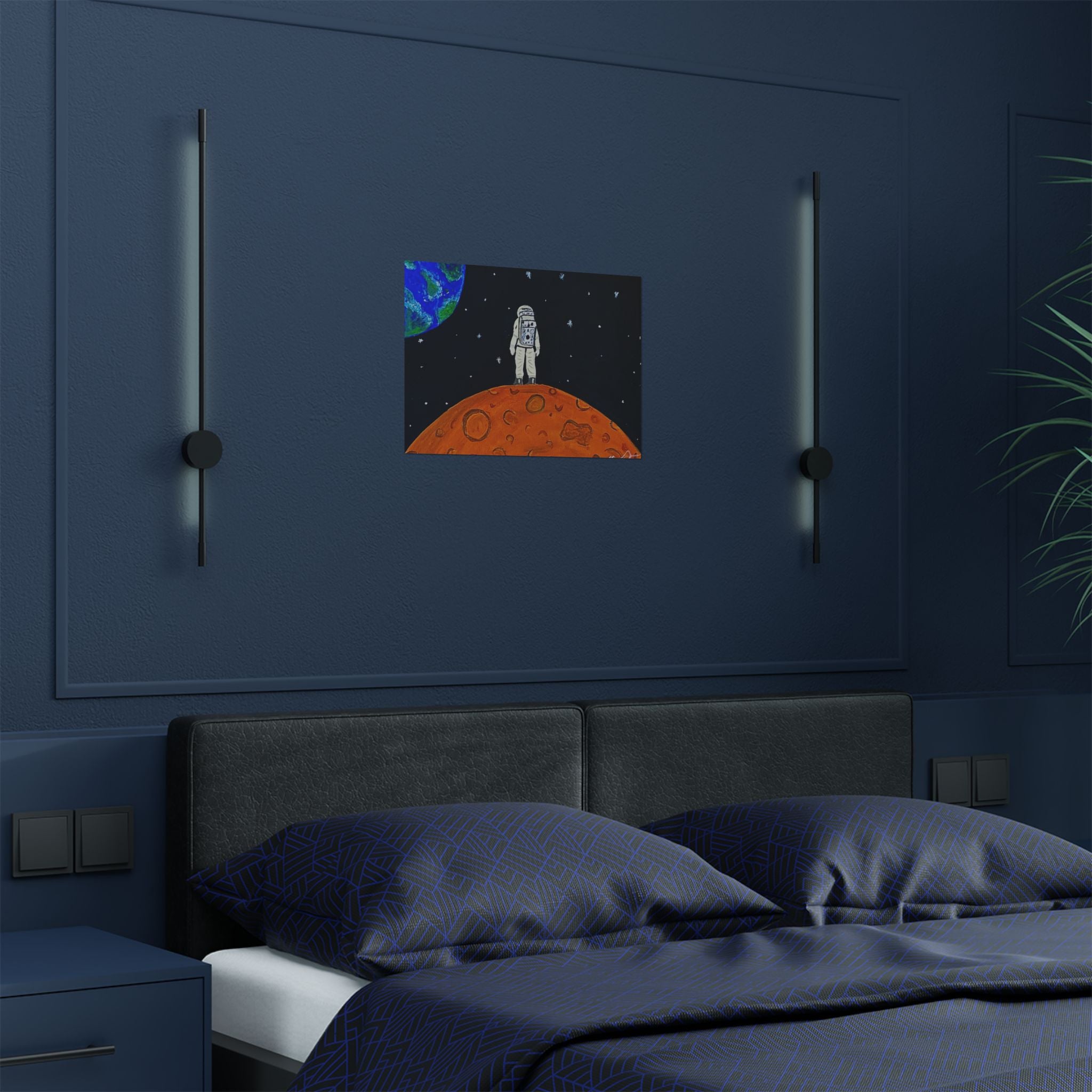 Man on the Orange Moon Poster