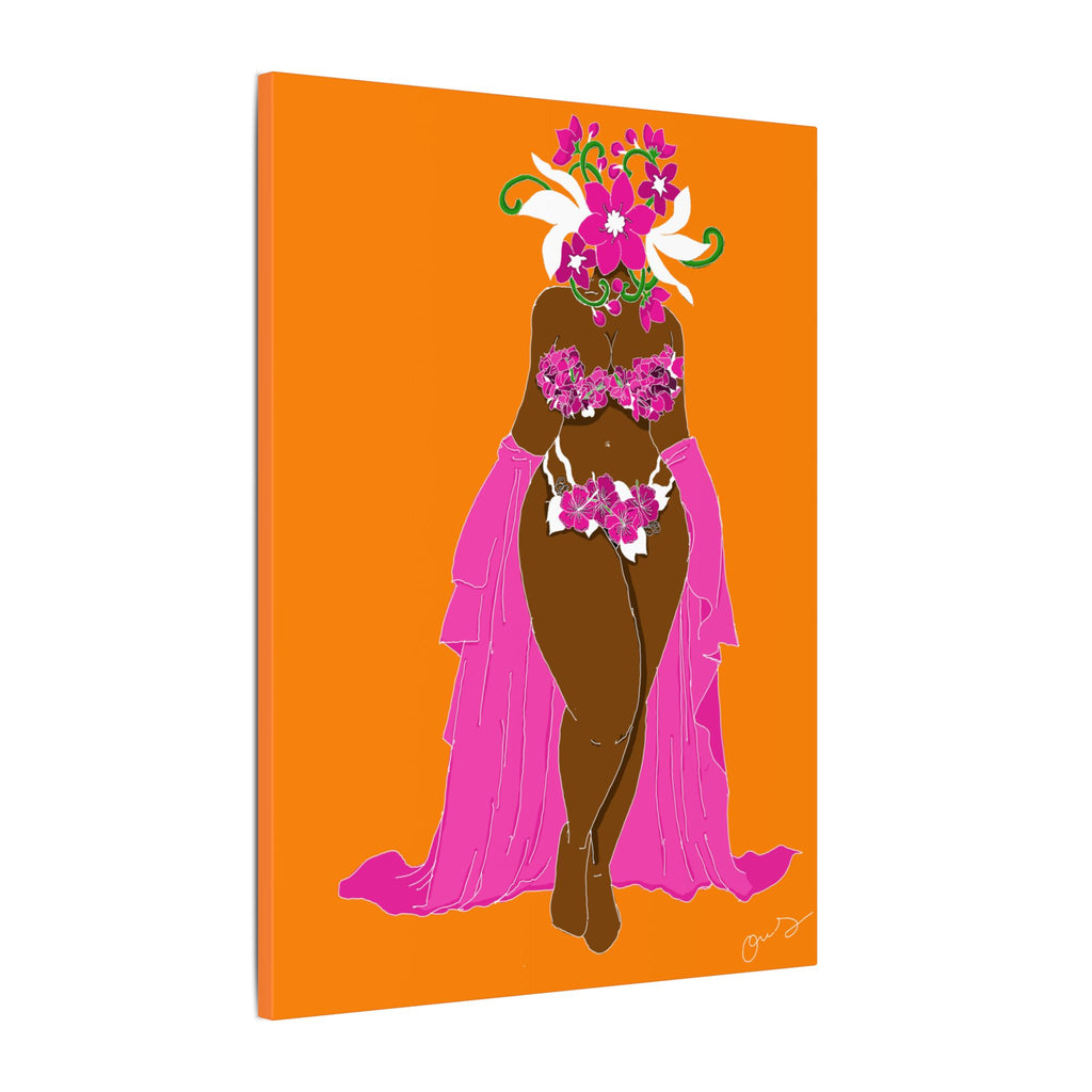 Woman and Her Garden (White outline | digital drawn)