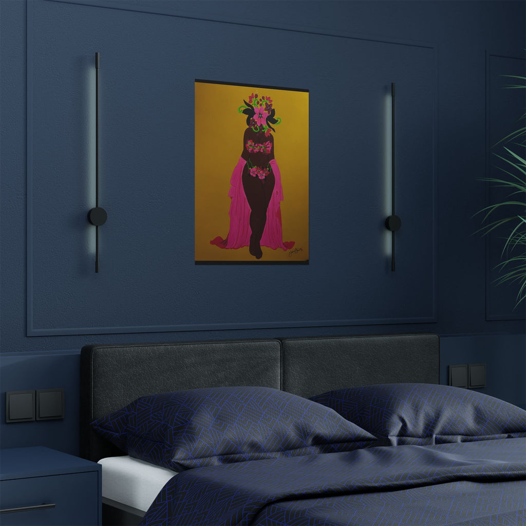 Woman and Her Garden Poster