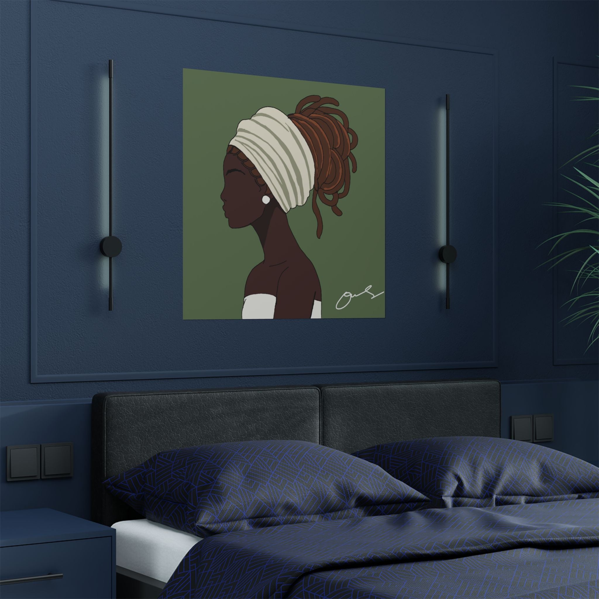 My Time is Spa Time Poster (Black Outline)