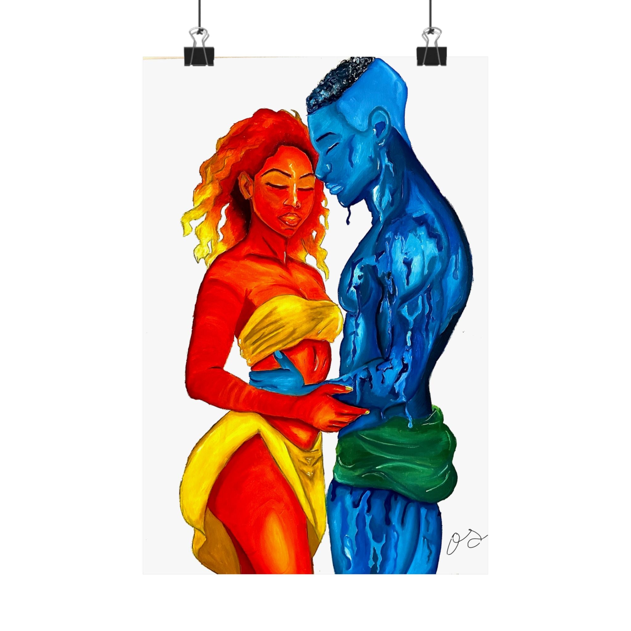 A Love Worth Evaporating For Poster (White Background)