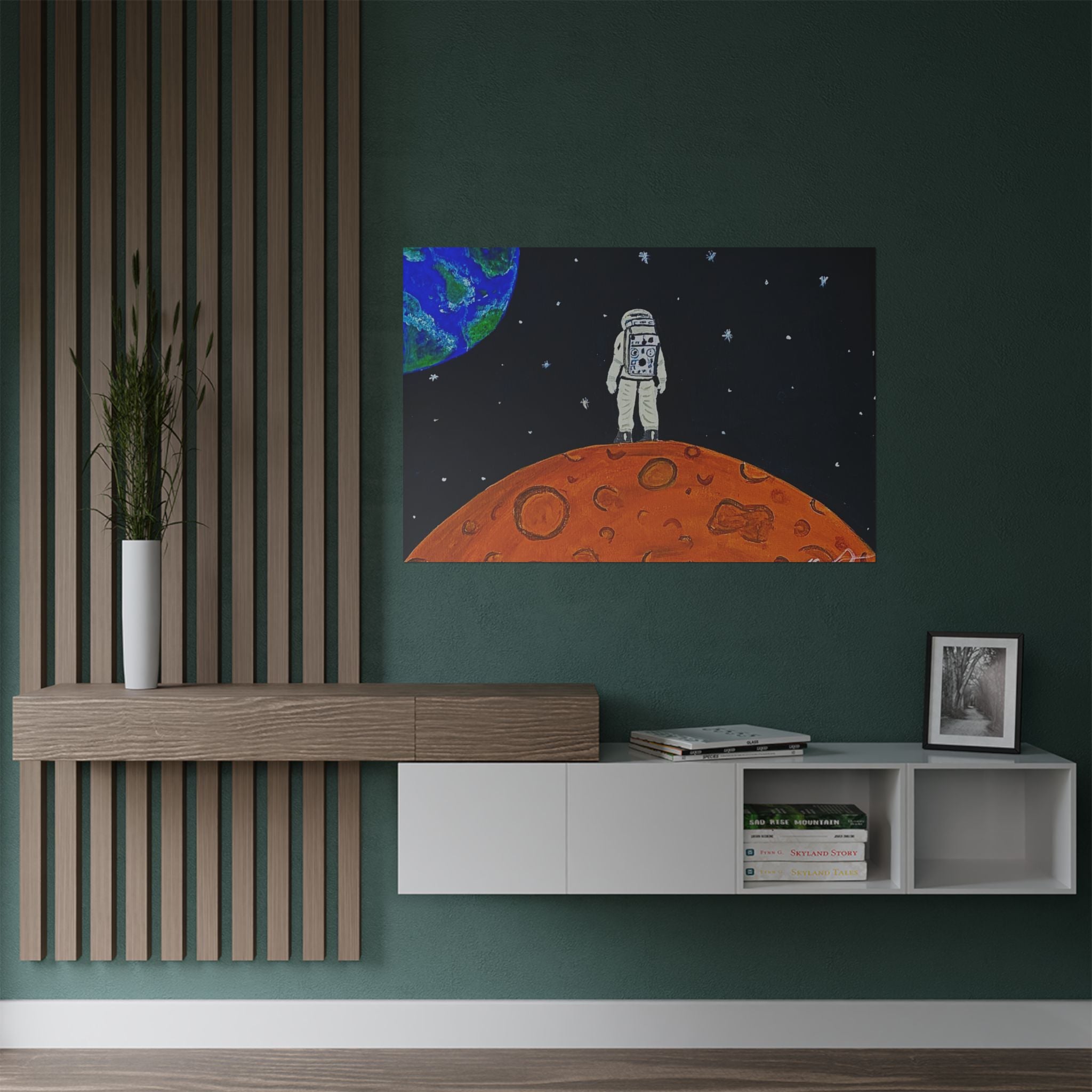 Man on the Orange Moon Poster