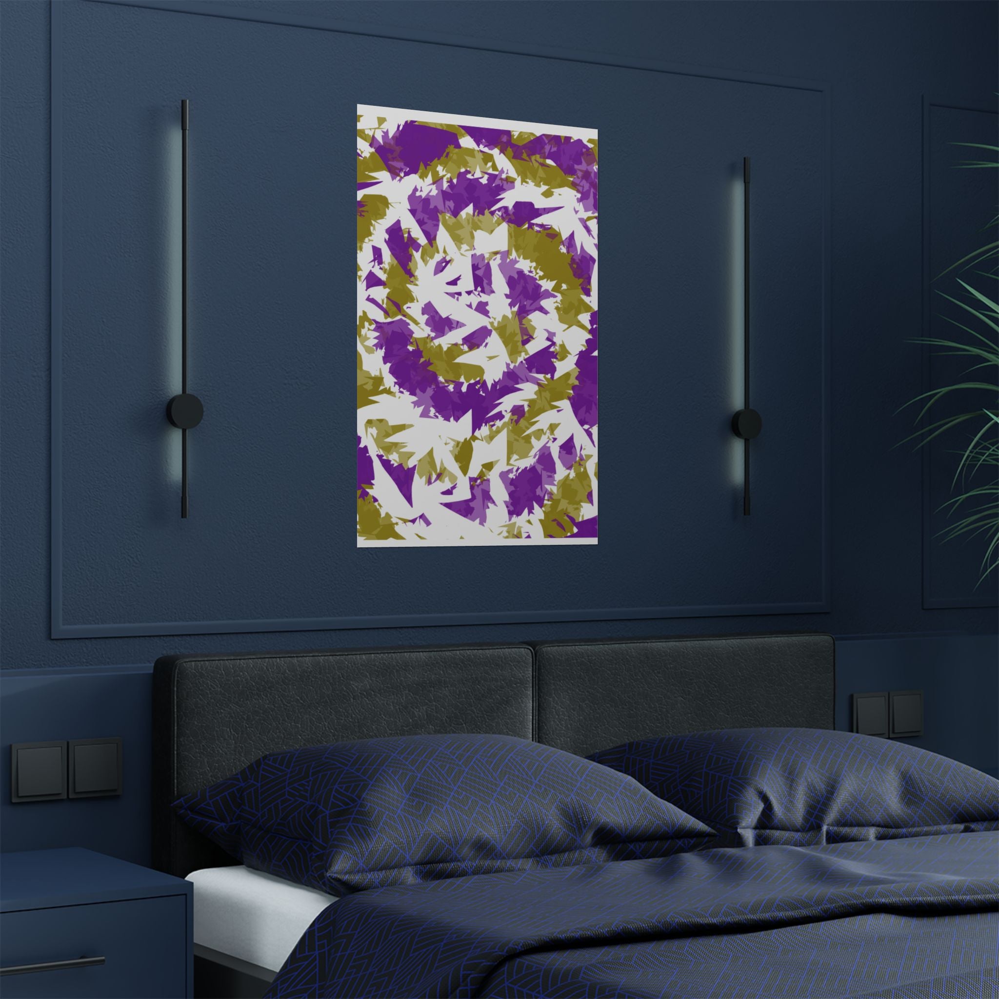 Yellow Purple Spiral (Poster)