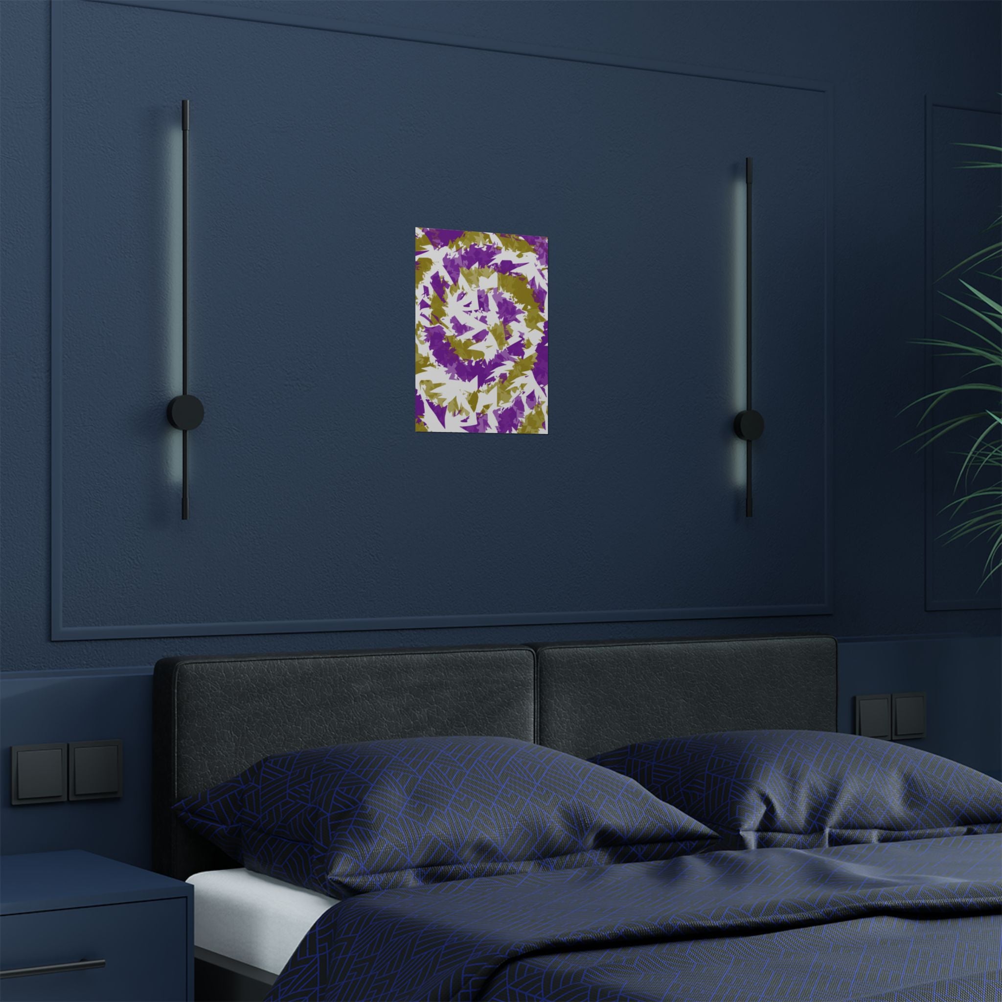 Yellow Purple Spiral (Poster)