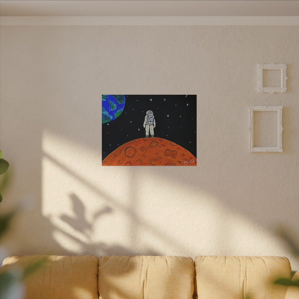 Man on the Orange Moon (Painted)
