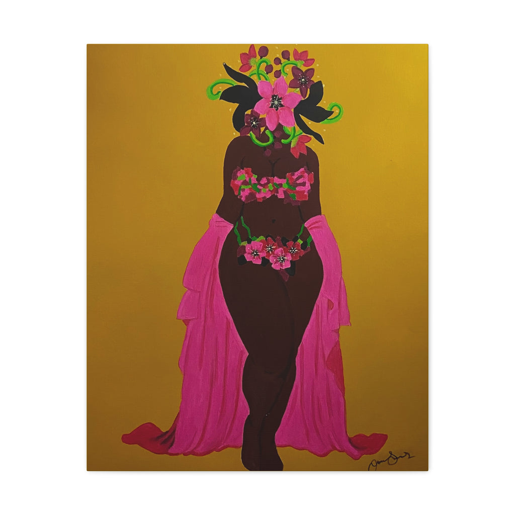 Woman and Her Garden (Painted)