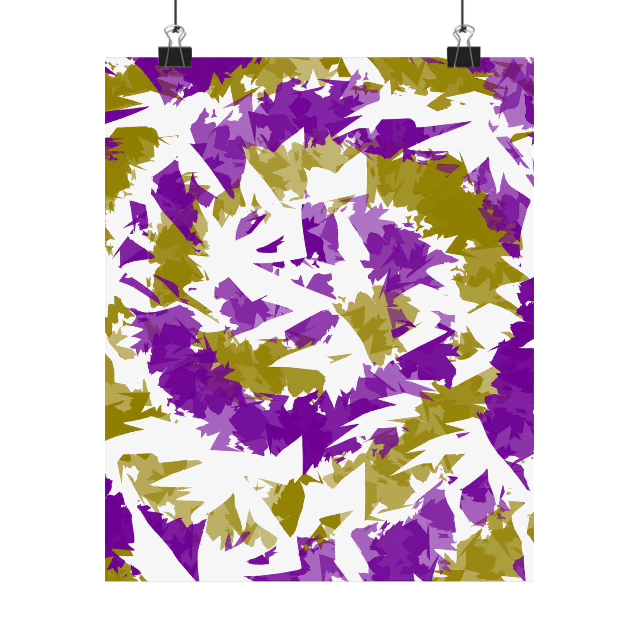 Yellow Purple Spiral (Poster)