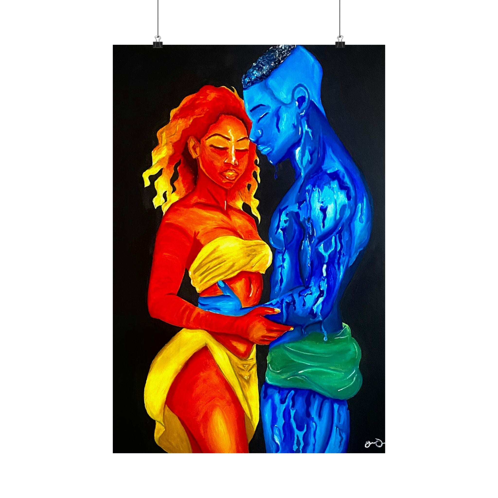 A Love Worth Evaporating For Poster (Black Background)