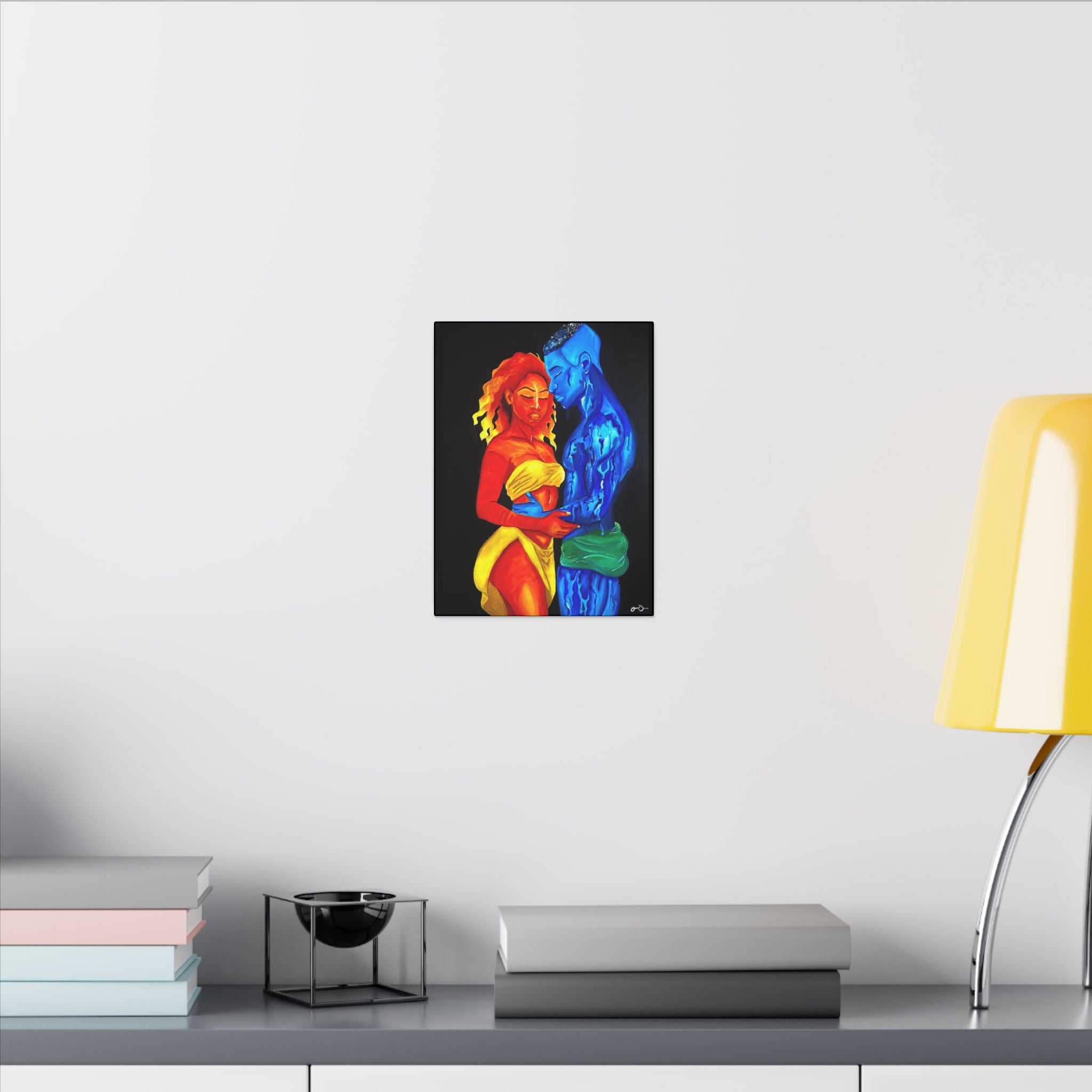 A Love Worth Evaporating For (Painted | Black Background)
