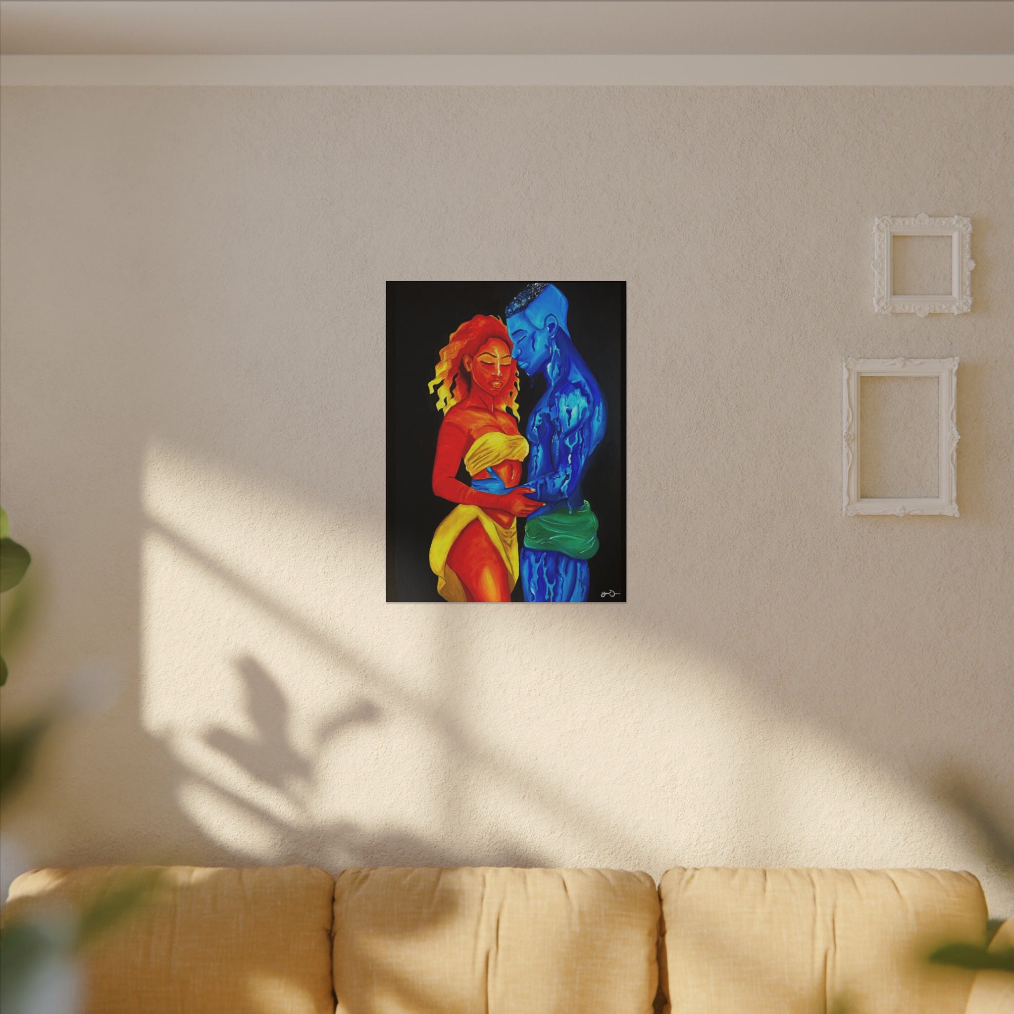 A Love Worth Evaporating For (Painted | Black Background)
