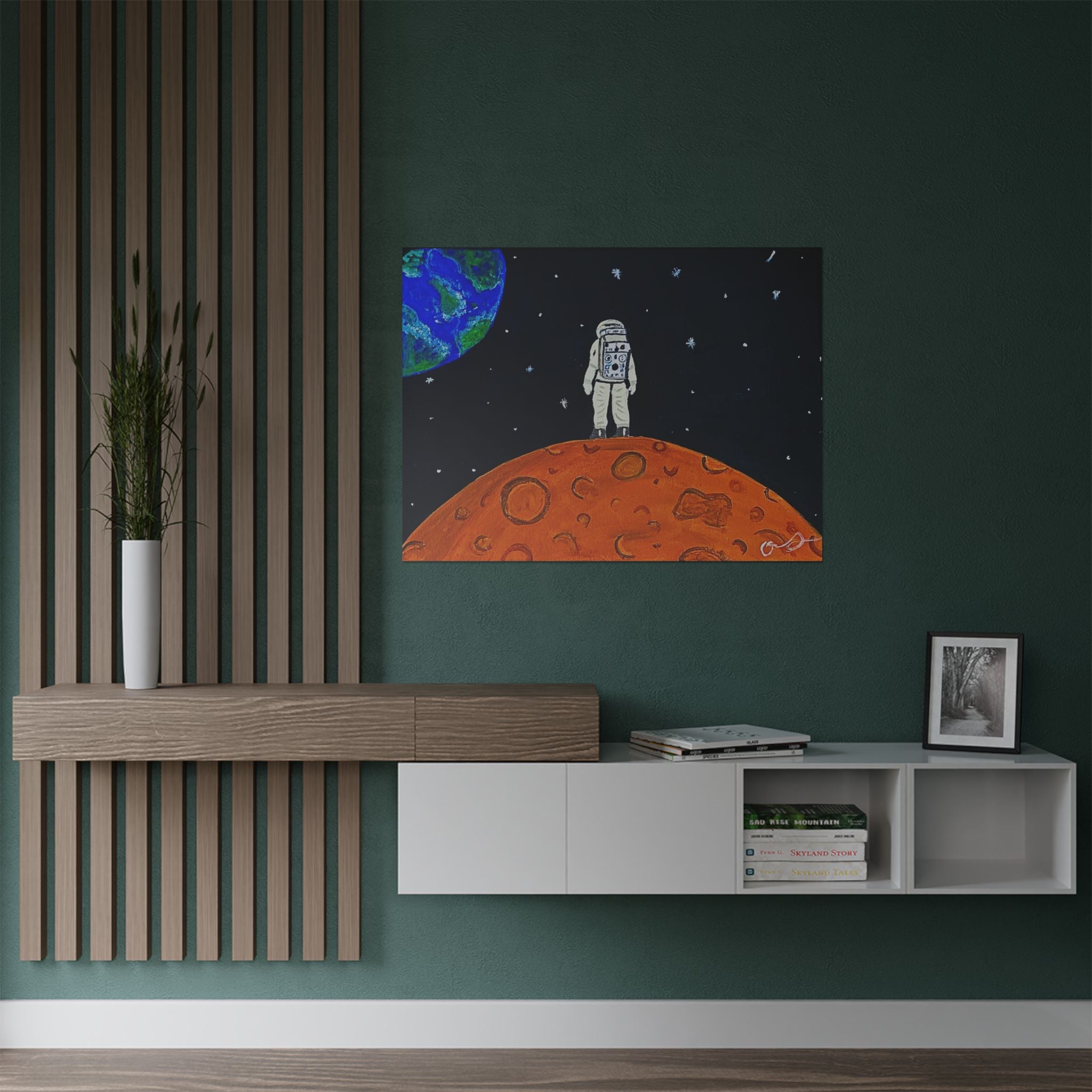 Man on the Orange Moon Poster