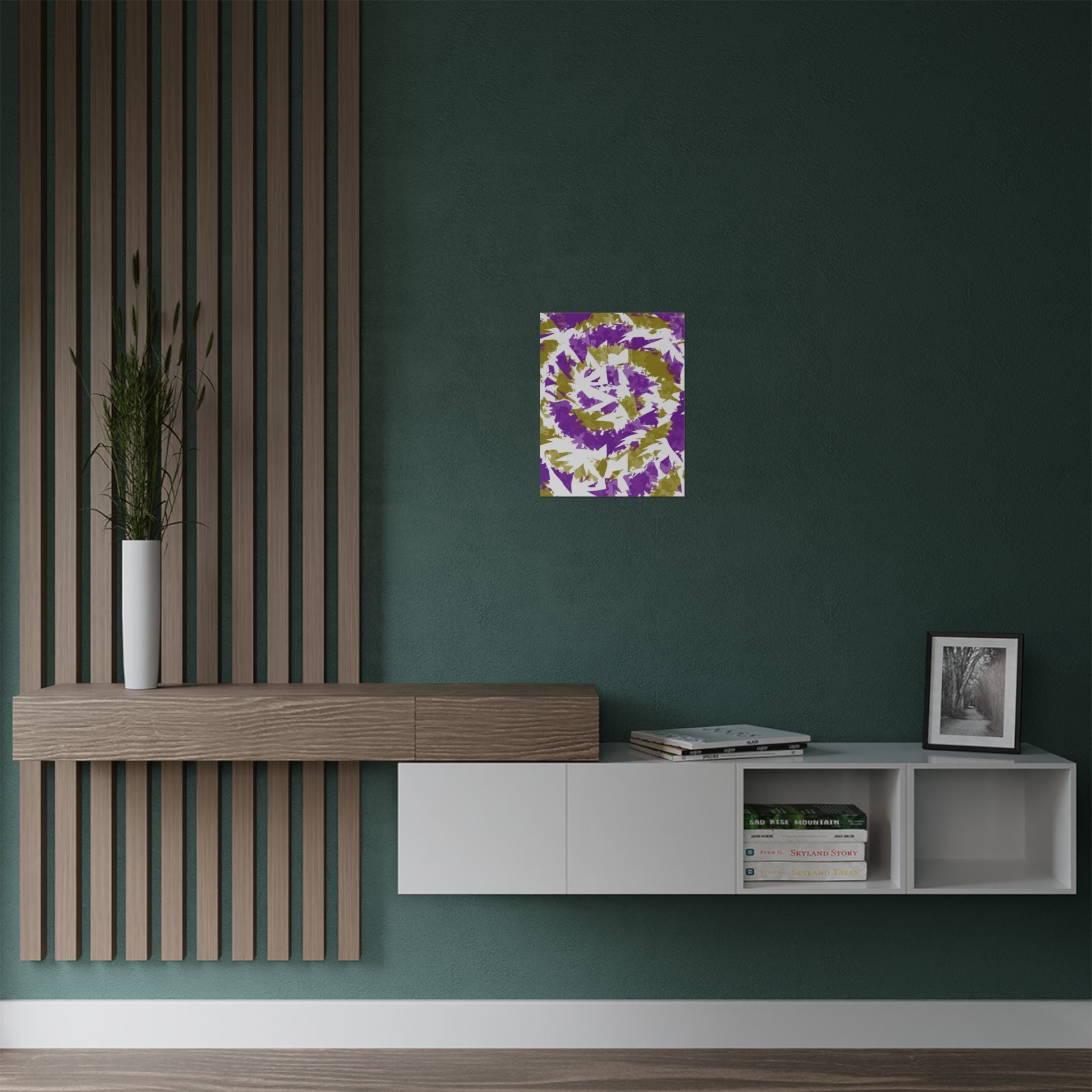 Yellow Purple Spiral (Poster)