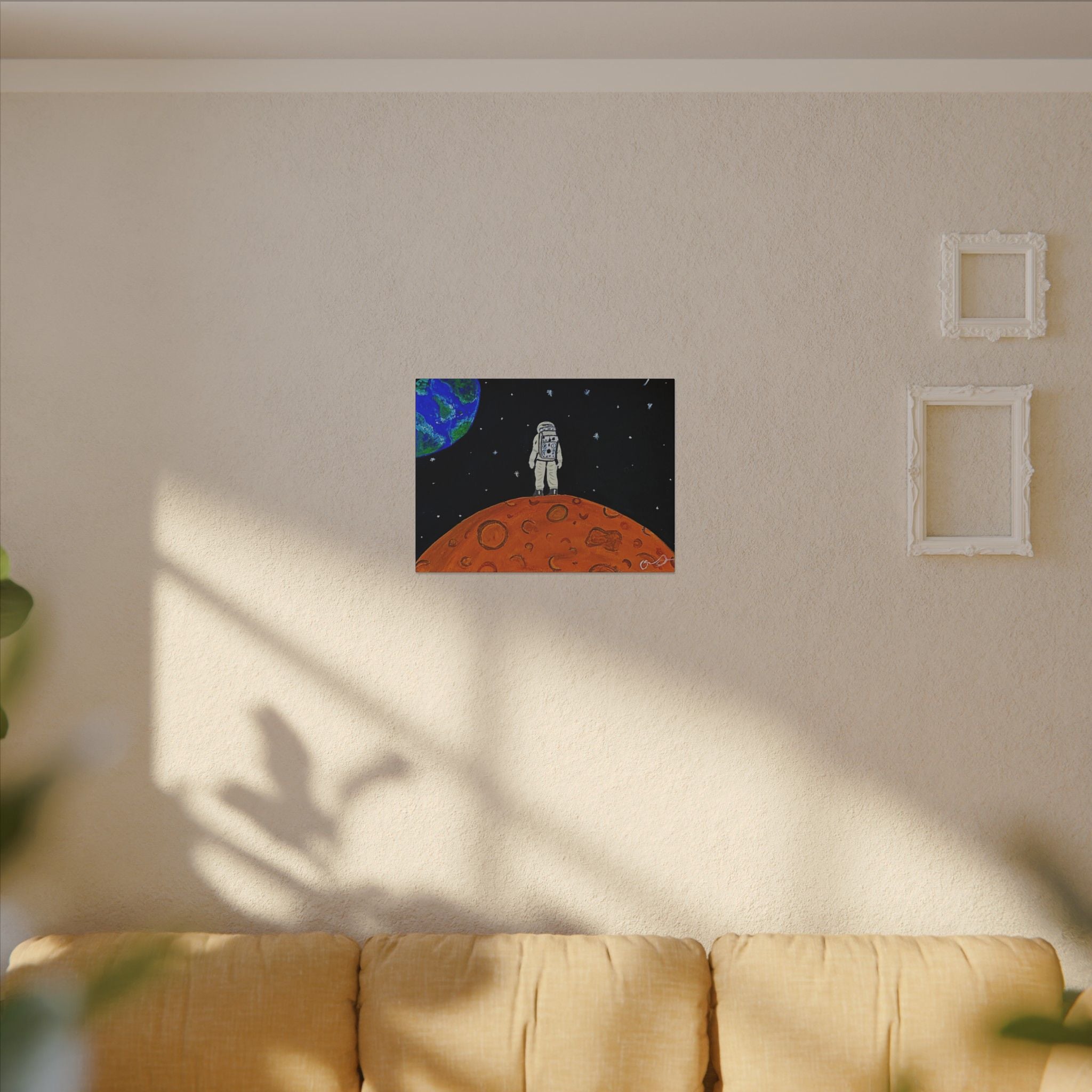 Man on the Orange Moon (Painted)